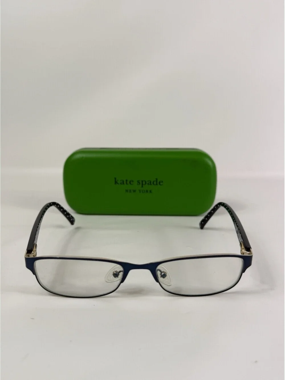 Kate Spade Ambrosette DA4 Eyeglasses Rectangular Blue Full Rim Frames 54-17-135